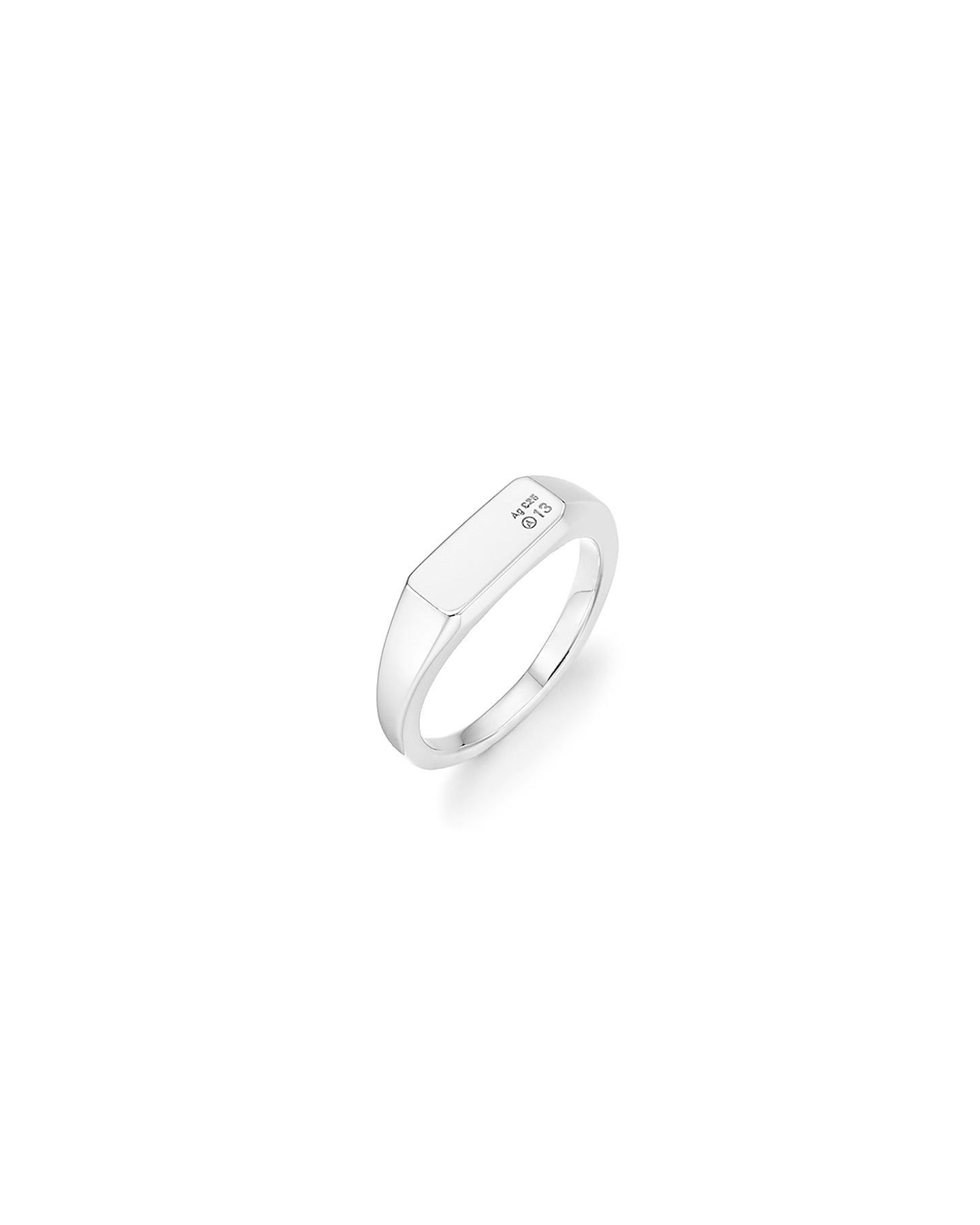 Numbering - A13 Slim Signet Ring #7401 product image 5 | TRAB K-Fashion Australia