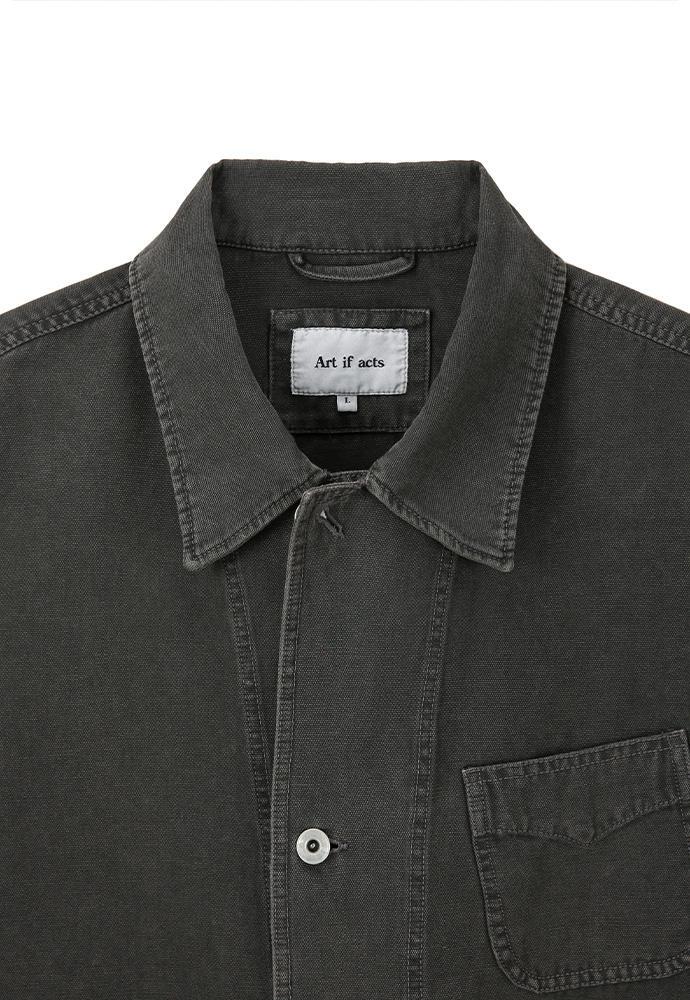 Art if acts - Garment Dyed Western Coverall Jacket (Faded Charcoal) product image 14 | TRAB K-Fashion Australia