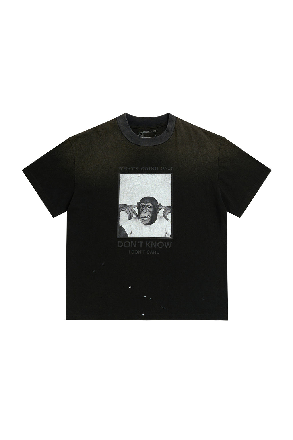 STU - Monkey T-shirt (Black) product image 10 | TRAB K-Fashion Australia