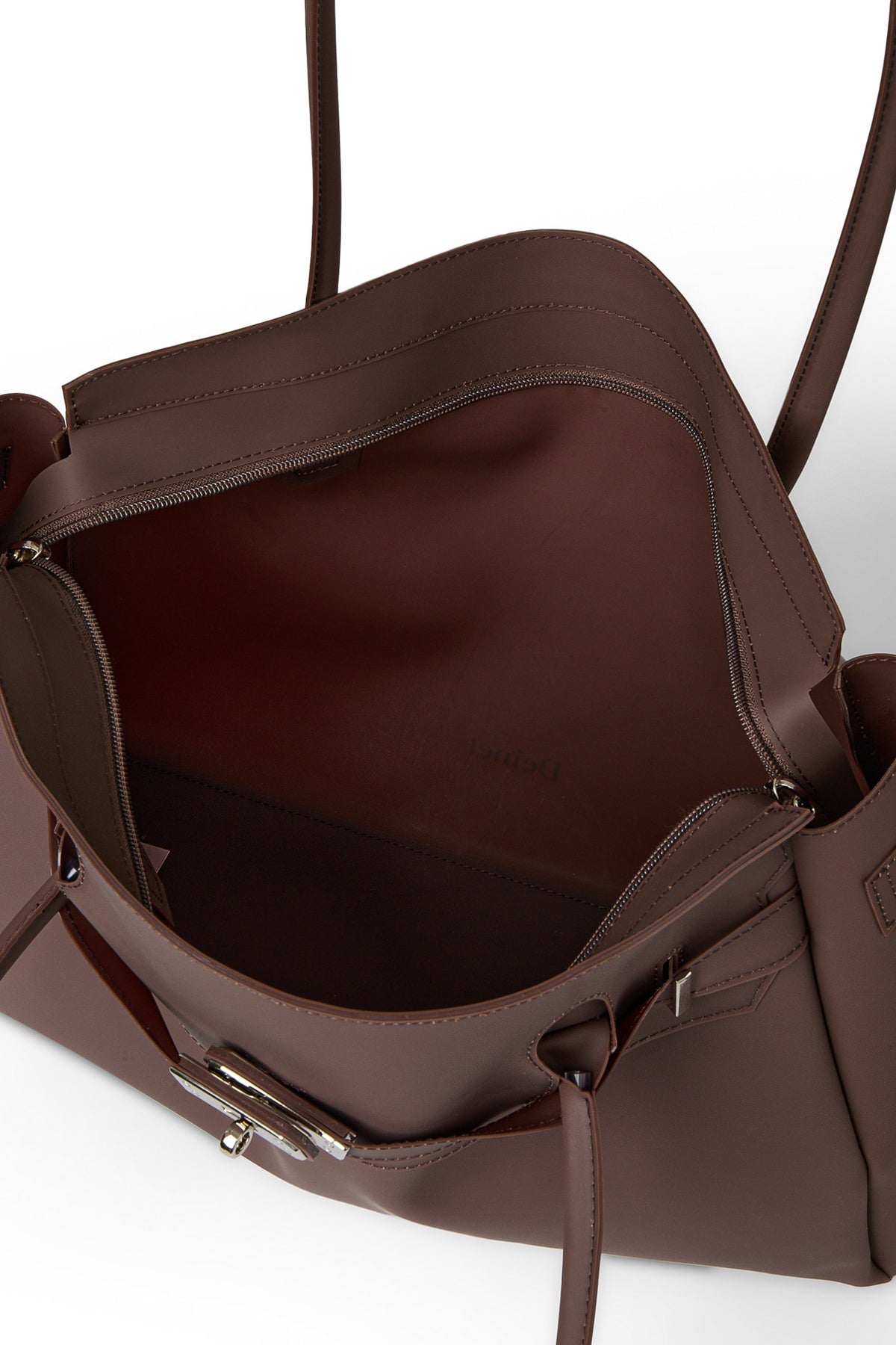 Deinet - [free Card Wallet] Jelly Two-Way Big Bag (Brown) product image 10 | TRAB K-Fashion Australia