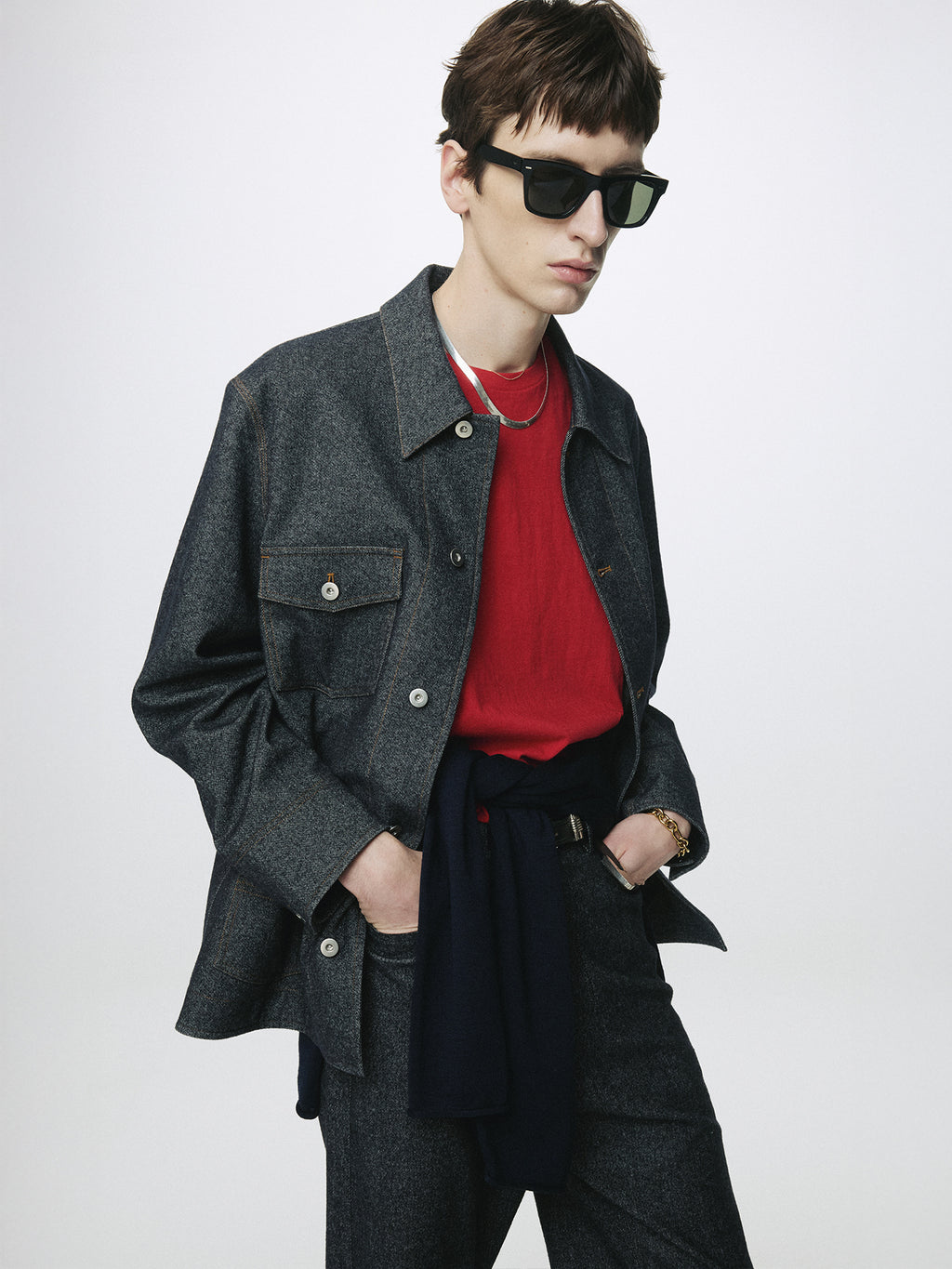 Tonywack - Wool Denim Chore Jacket Italian Fabric (Dark Indigo) product image 8 | TRAB K-Fashion Australia