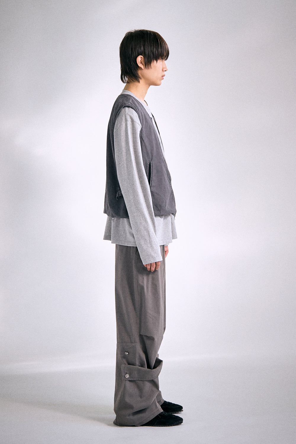 Hatchingroom - VTG Layering Vest Dyed (Grey) product image 11 | TRAB K-Fashion Australia