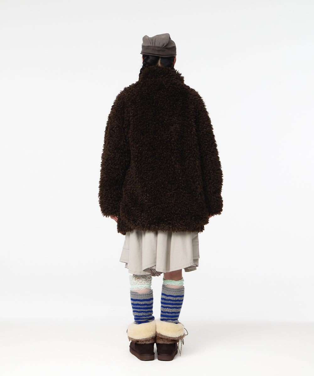Coyseio - Soft Fur Coat (Dark Brown) product image 9 | TRAB K-Fashion Australia