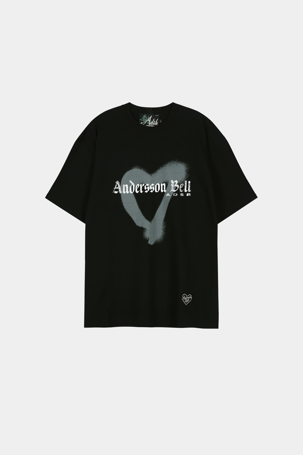 Andersson Bell - (essential) Unisex Heart T-Shirt (Black) product image 8 | TRAB K-Fashion Australia