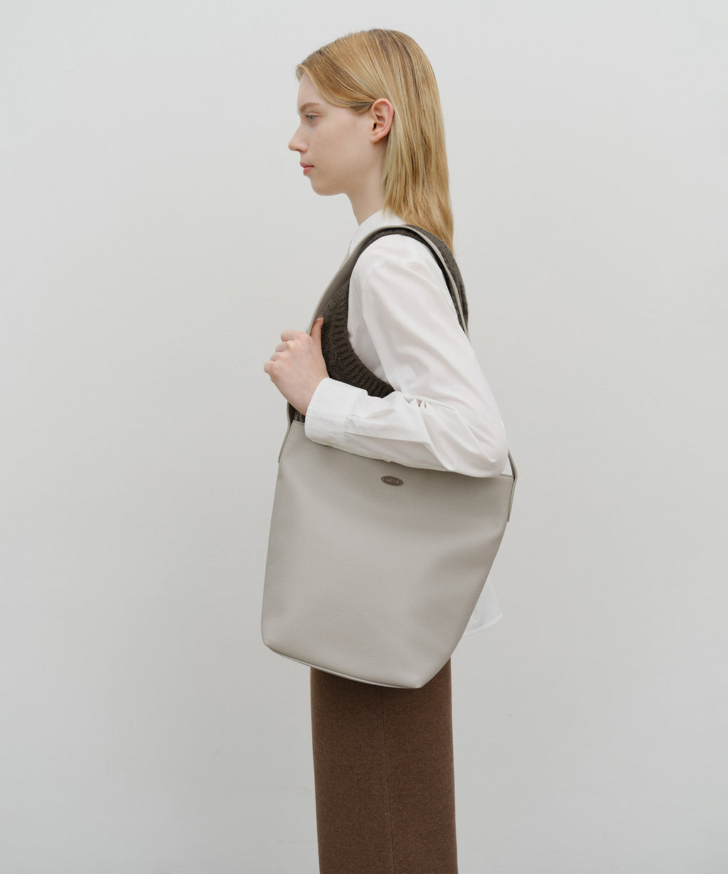 Marithe & Francois Girbaud - Regular Logo Bucket Bag (Etoupe) product image 6 | TRAB K-Fashion Australia