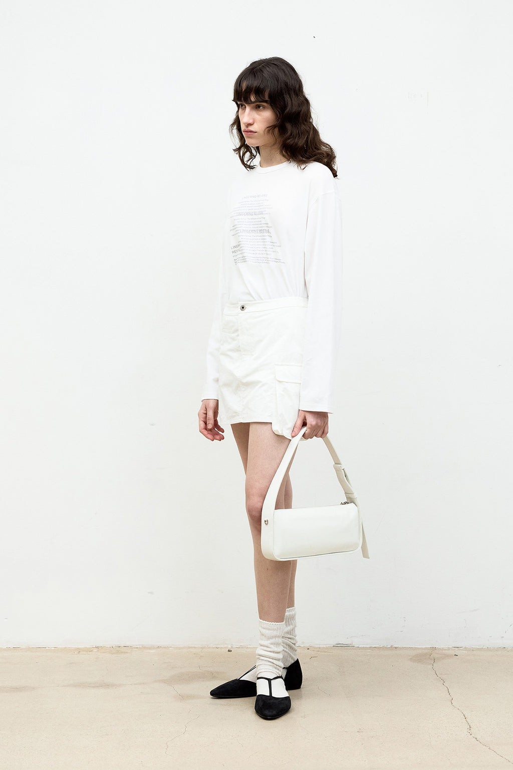 Coor - Patch Pocket Mini Skirt (Offwhite) product image 3 | TRAB K-Fashion Australia