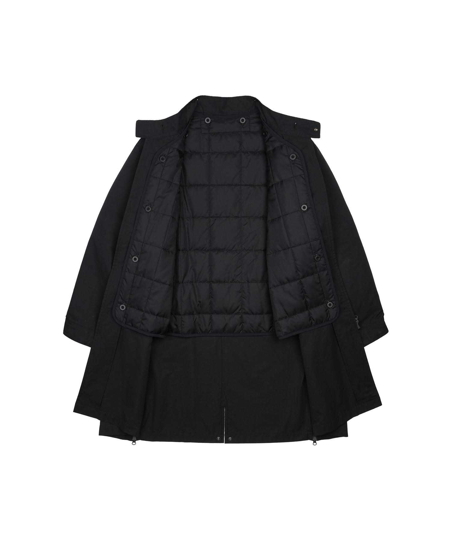 San San Gear - Zipper Field Parka (Black) product image 7 | TRAB K-Fashion Australia