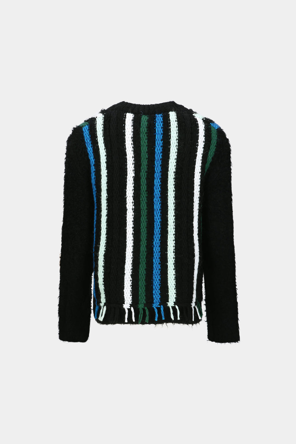 Andersson Bell - Unisex V-Neck Reverse Stripe Sweater (Black) product image 8 | TRAB K-Fashion Australia