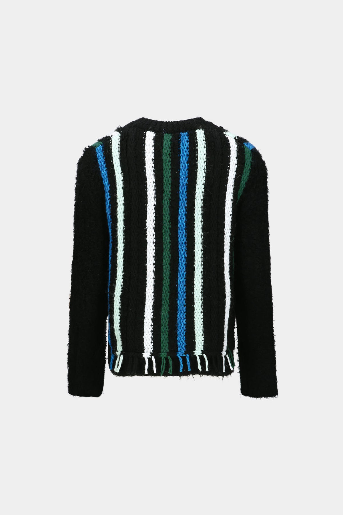 Andersson Bell - Unisex V-Neck Reverse Stripe Sweater (Black) product image 8 | TRAB K-Fashion Australia