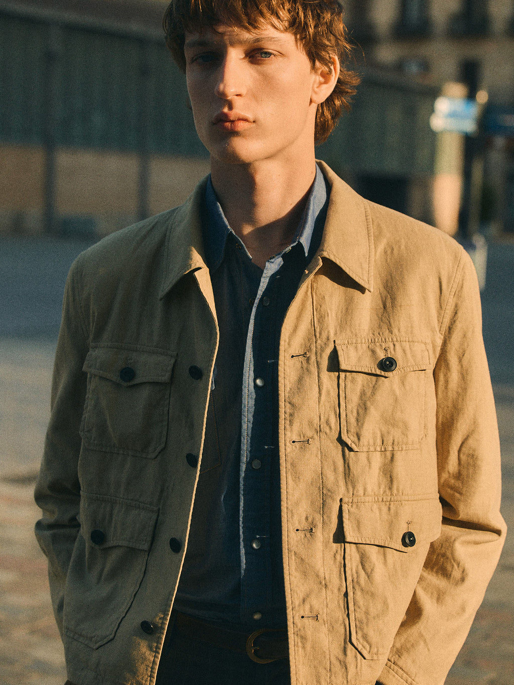 Tonywack - Cotton Linen Cropped Safari Jacket (Sand) product image 10 | TRAB K-Fashion Australia