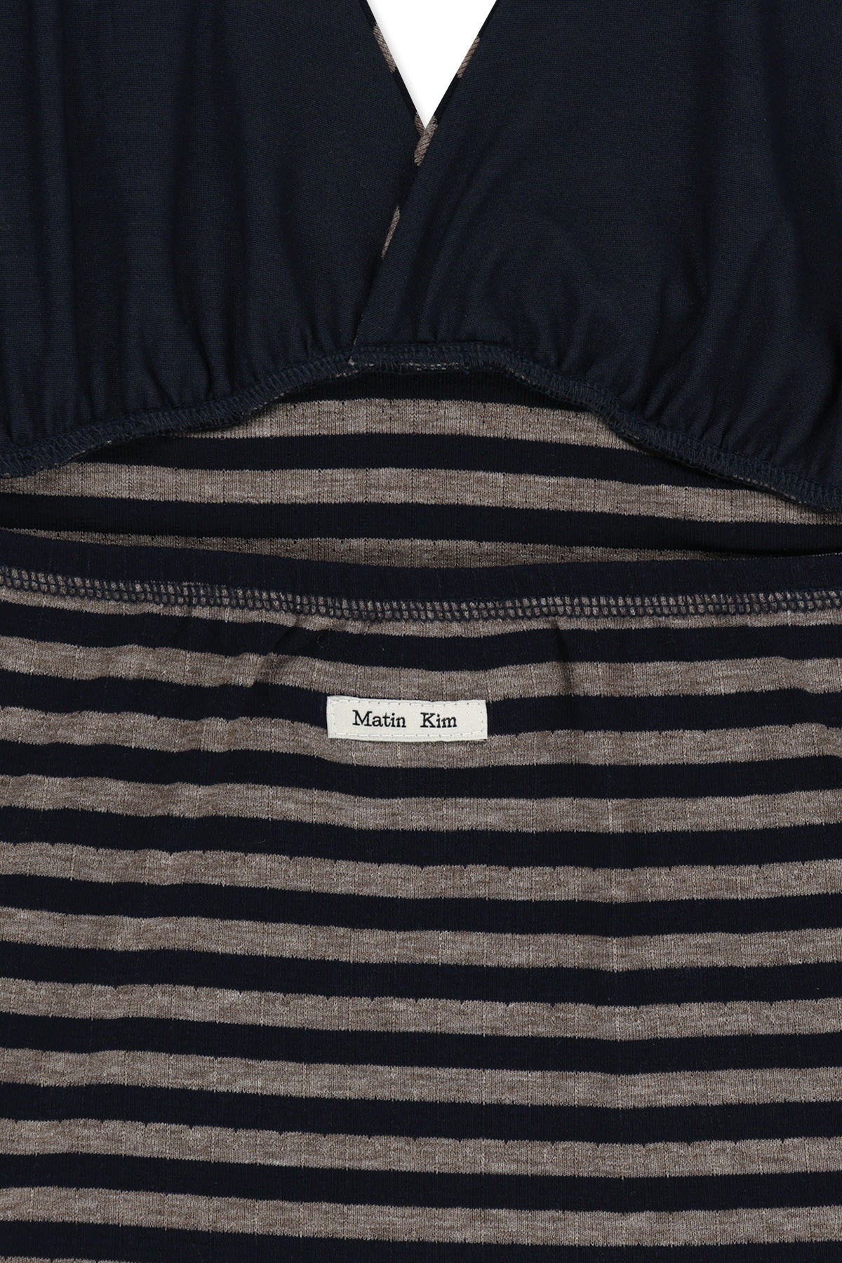 Matin Kim - Striped Halter Neck Top (Navy) product image 5 | TRAB K-Fashion Australia