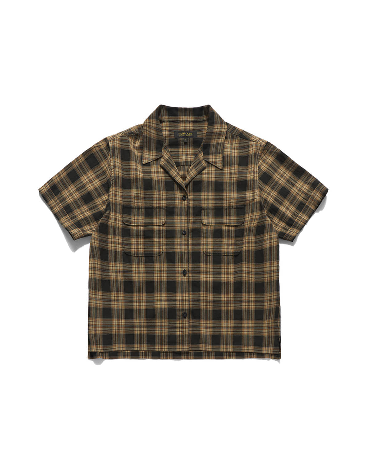 Eastlogue - Loiter Half Shirts (Orange & Charcoal Check) product image 1 | TRAB K-Fashion Australia