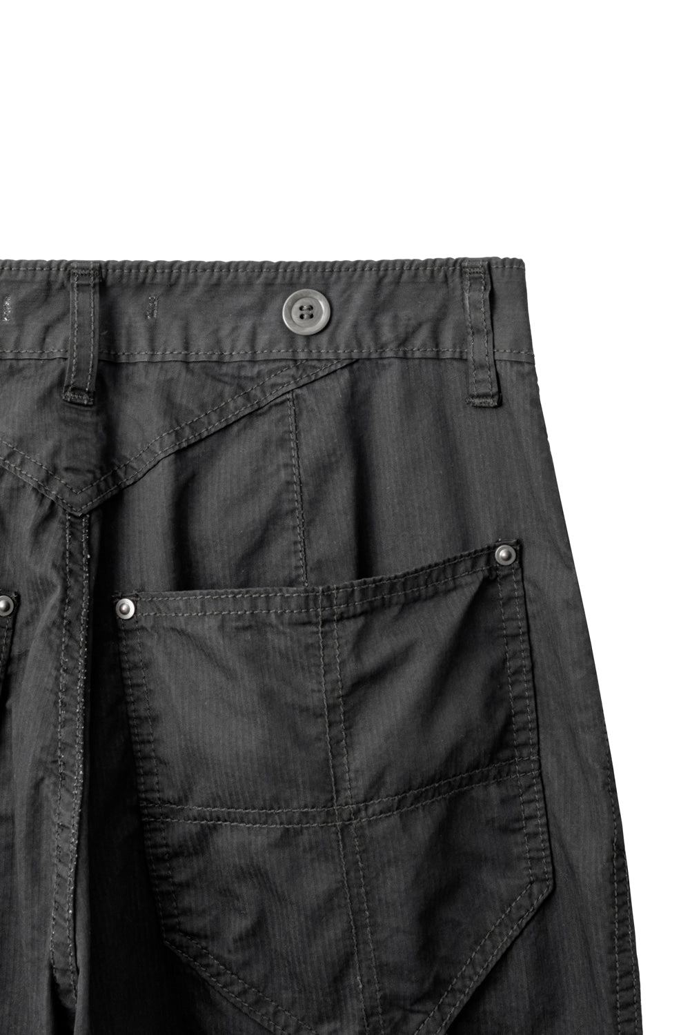 Hatchingroom - Shield Pants Herringbone Stripe (Dyed Black) product image 5 | TRAB K-Fashion Australia
