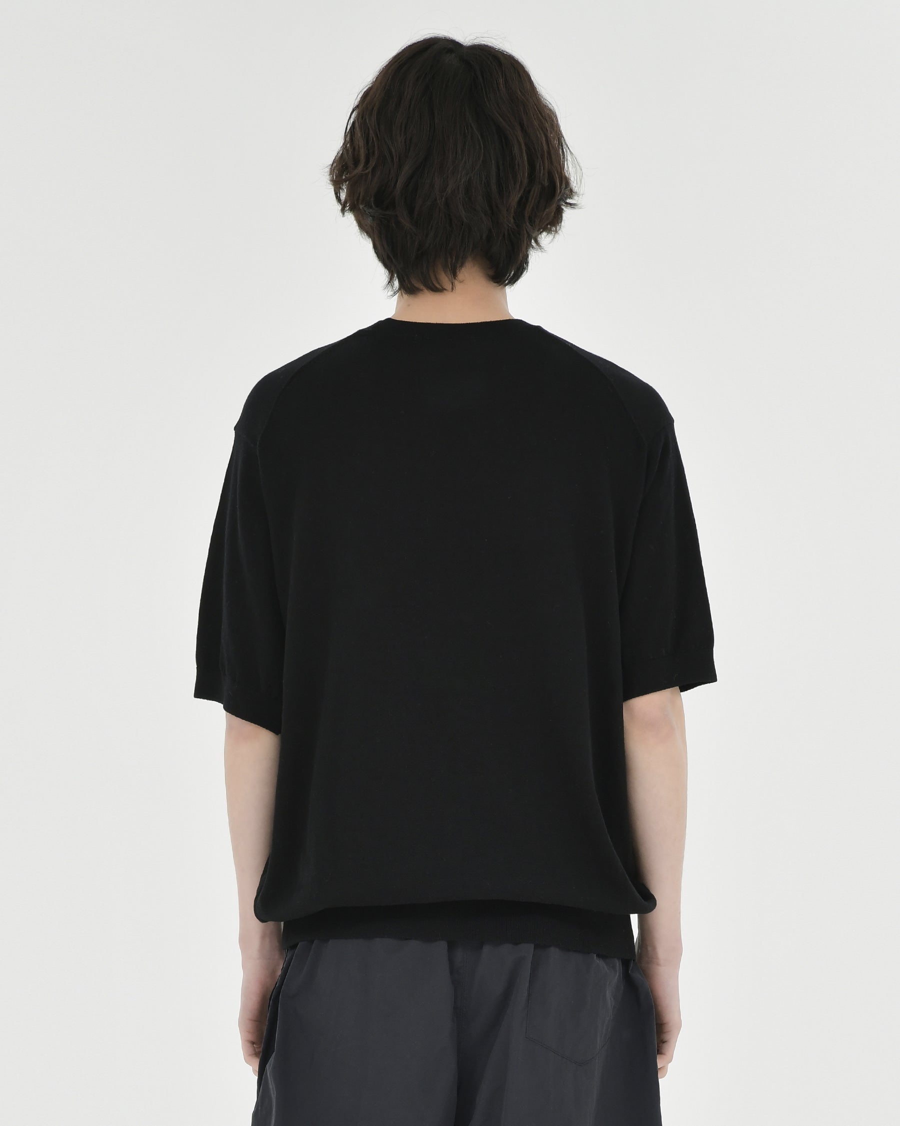 Brownyard - Supima Cotton Half Knit (Black) product image 2 | TRAB K-Fashion Australia