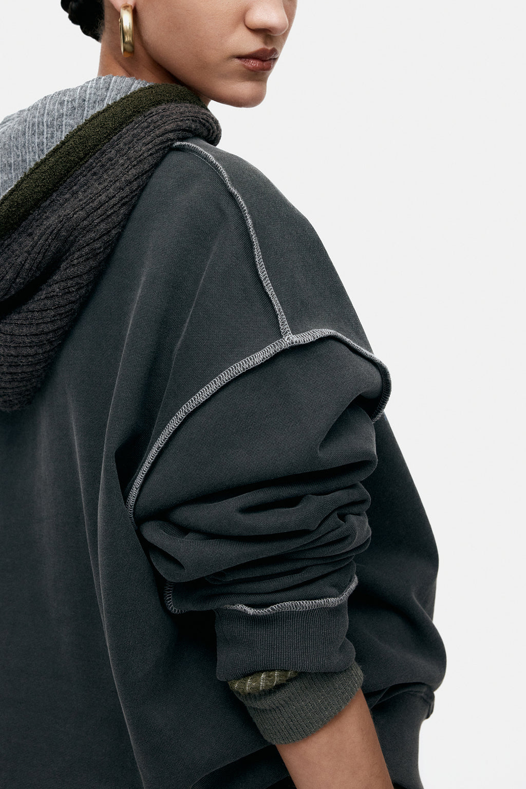 Andersson Bell - Unisex Liquid Logo Sweatshirt (Charcoal) product image 9 | TRAB K-Fashion Australia