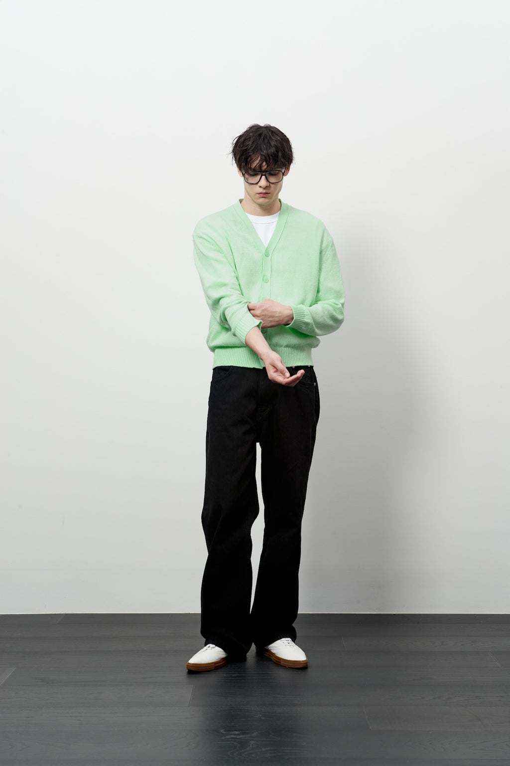 Stu - V- Neck Light Cardigan (Mint) product image 12 | TRAB K-Fashion Australia