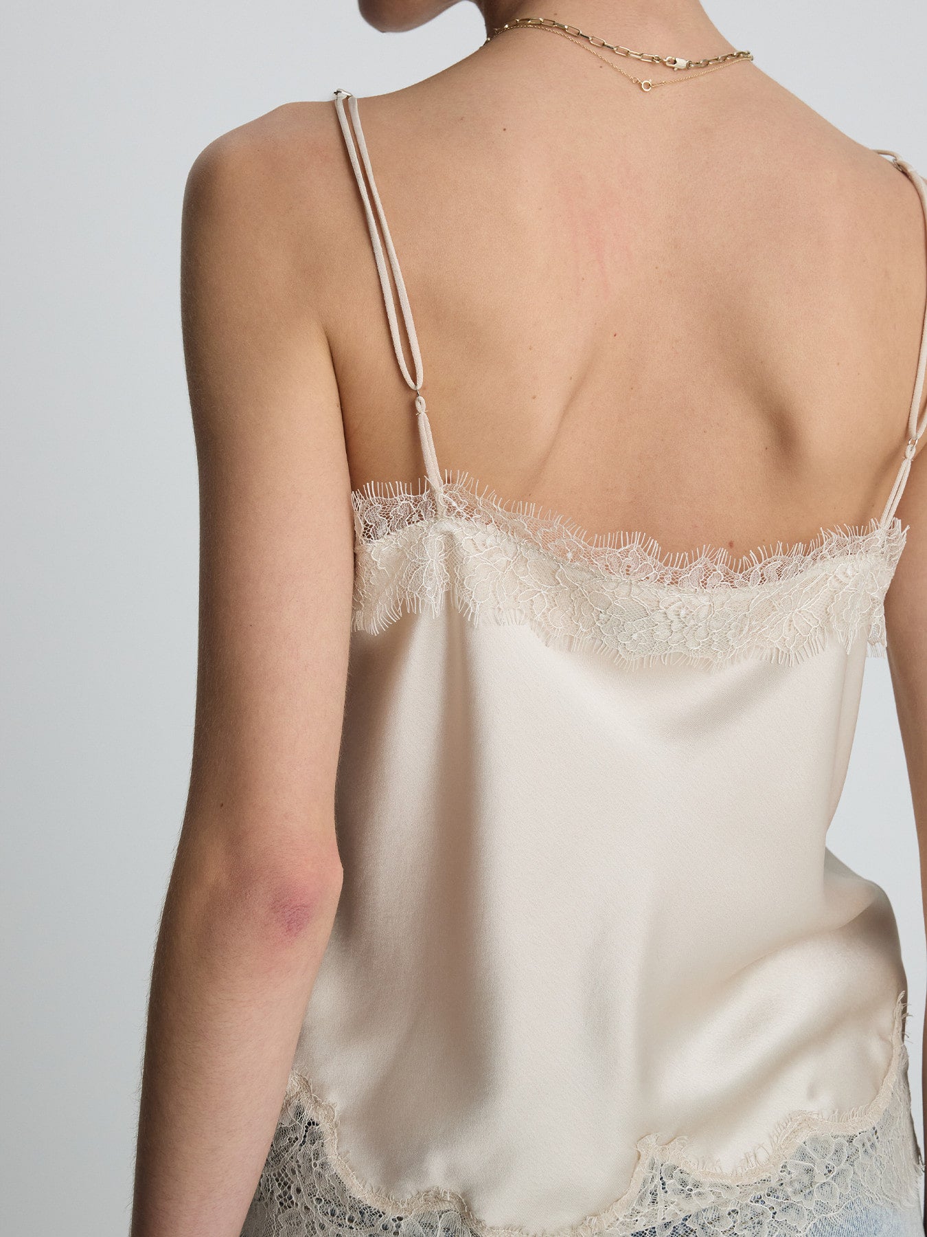 Tonywack - Satin Lace Camisole (Beige) product image 8 | TRAB K-Fashion Australia