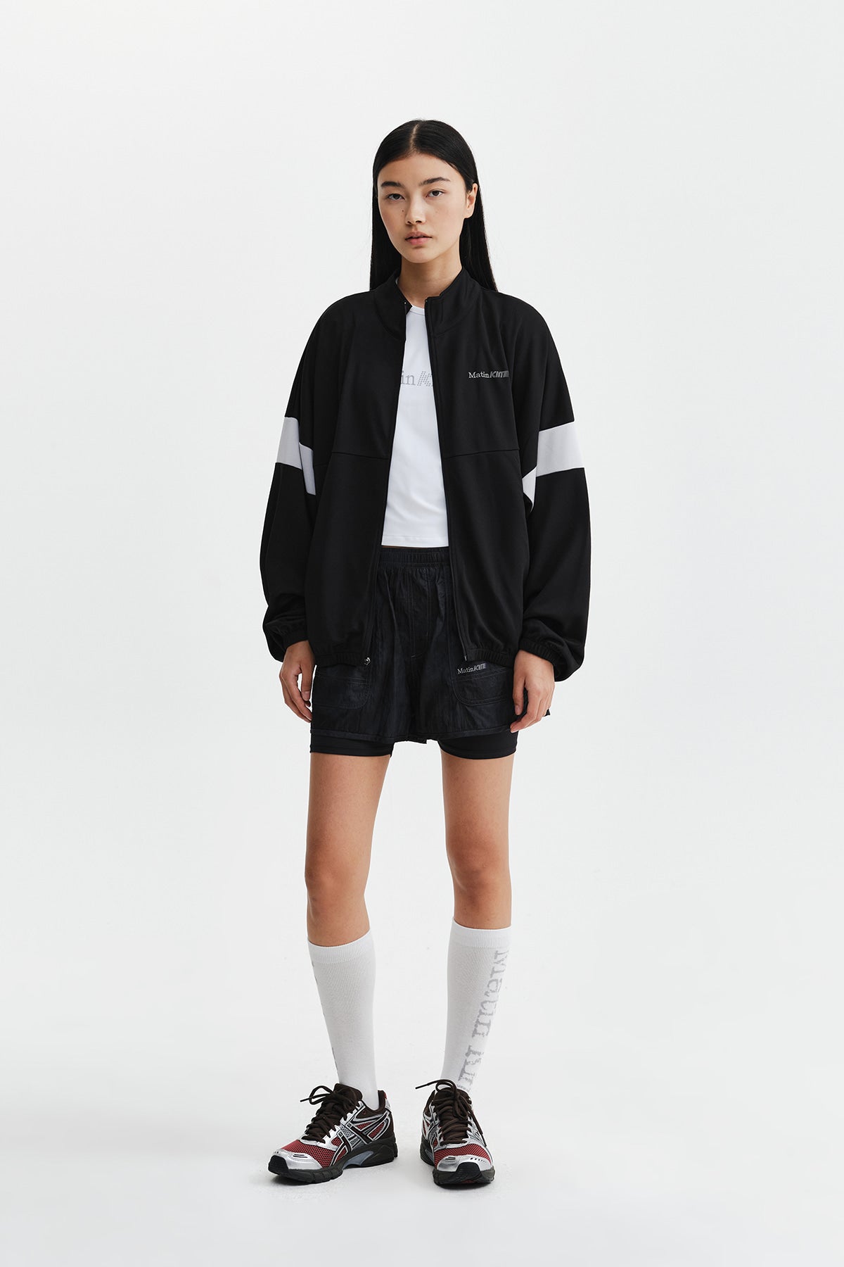 Matin Kim - Matin Pace Vortex Graffiti Zip Up (Black) product image 11 | TRAB K-Fashion Australia