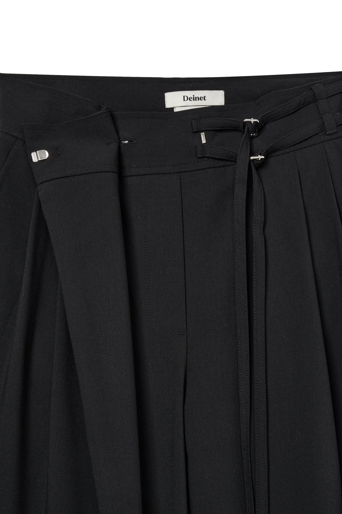 Deinet - Belted Wrap Trousers (Black) product image 5 | TRAB K-Fashion Australia
