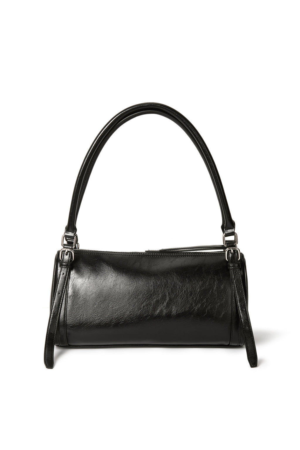 Matin Kim - Buckle Strap Shoulder Bag (Black) product image 2 | TRAB K-Fashion Australia