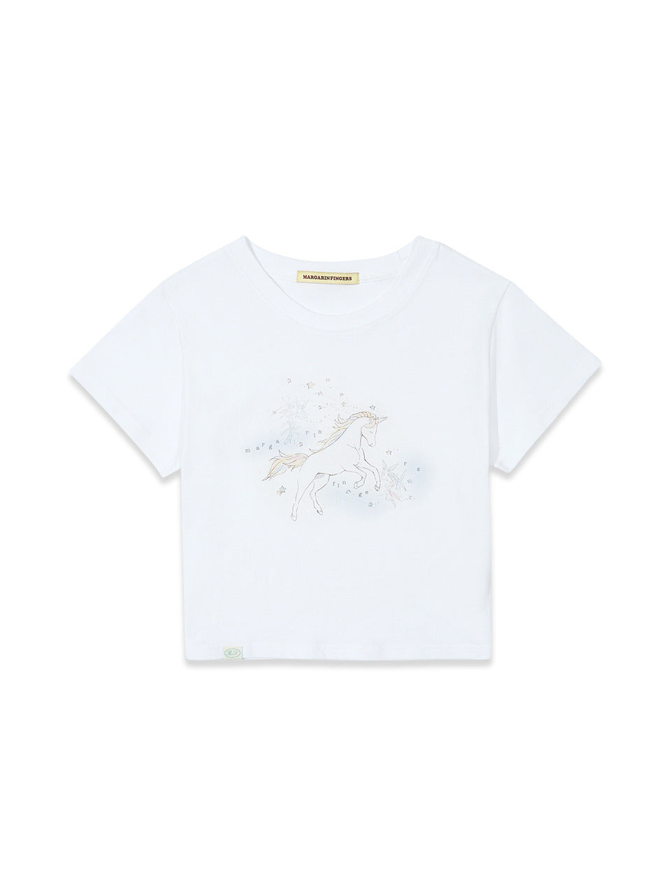 Margarin Fingers - Unicorn T-Shirt (White) product image 2 | TRAB K-Fashion Australia