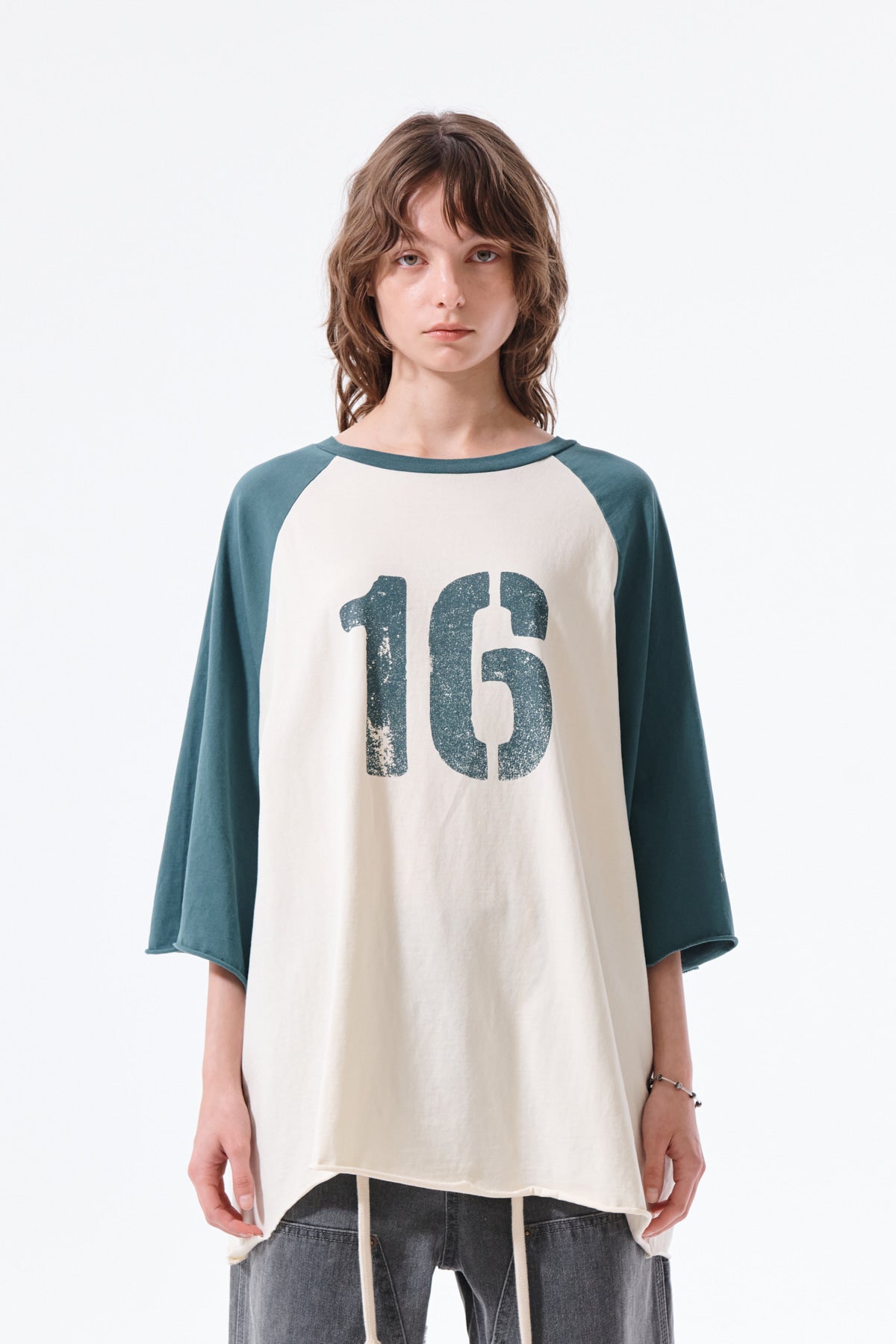Matin Kim - Raw Edge Raglan Top (Cream) product image 6 | TRAB K-Fashion Australia