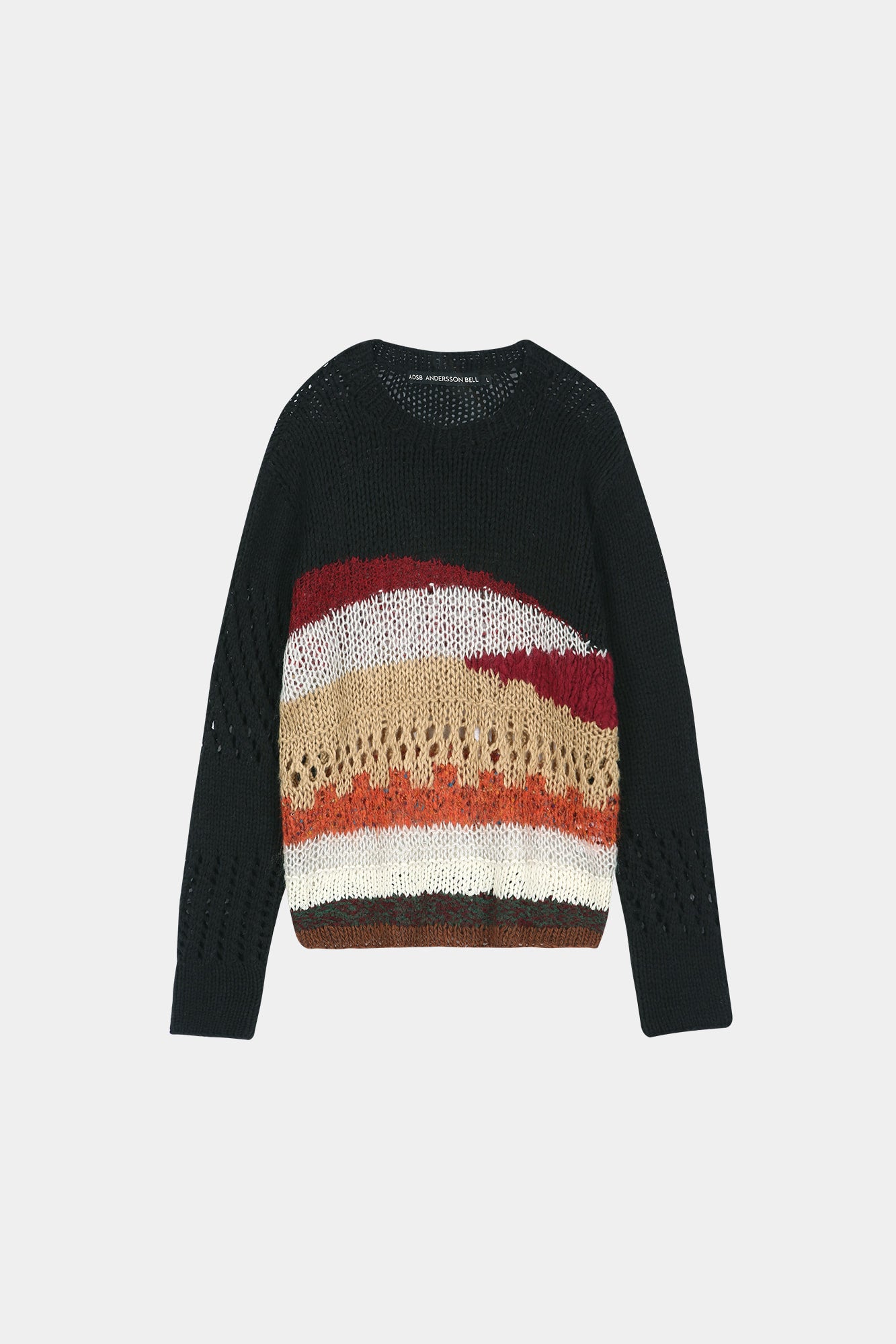 Andersson Bell - Black Hand-Crocheted Crew-Neck Sweater (Black) product image 9 | TRAB K-Fashion Australia