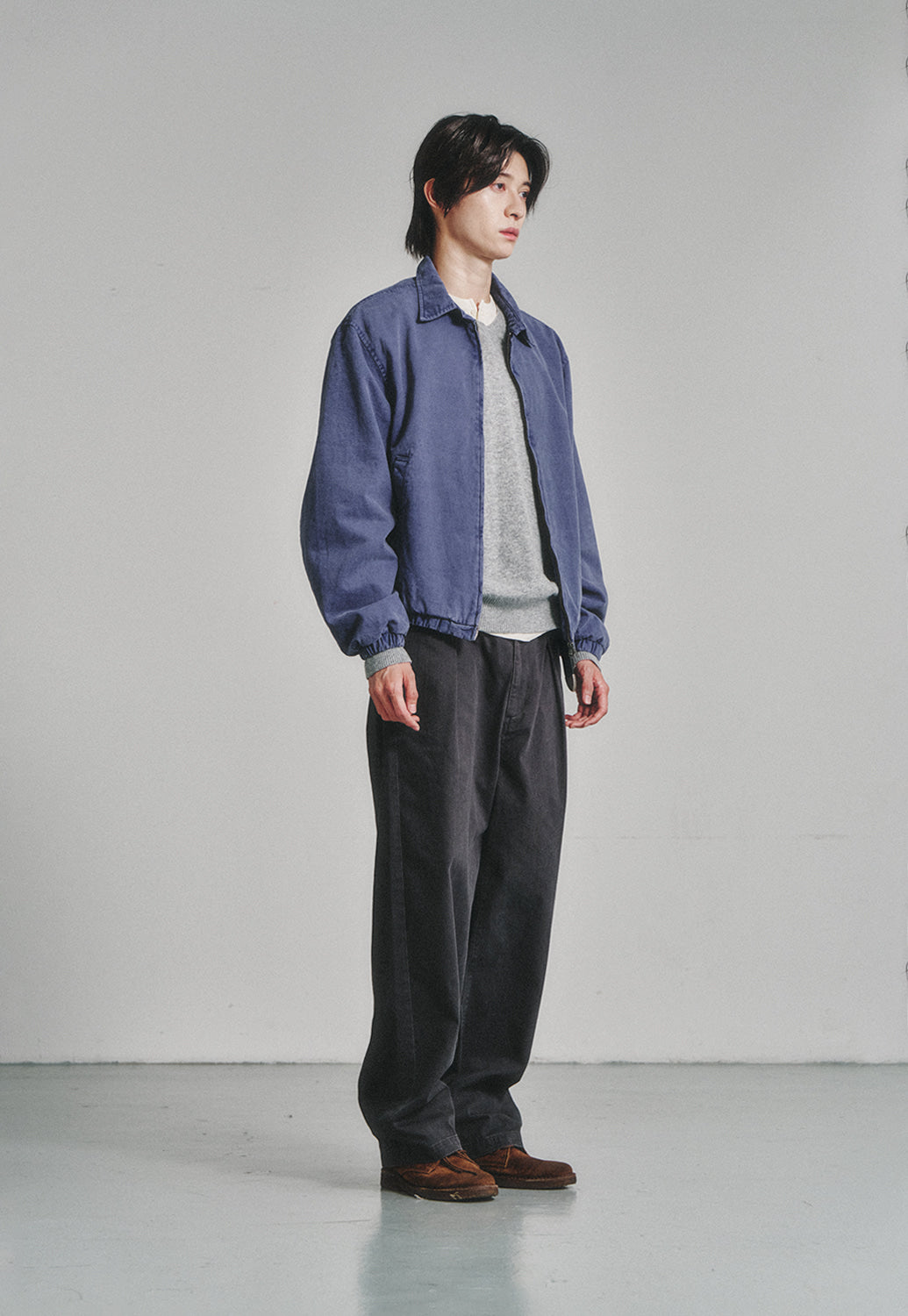 Art if acts - Garment Dyed Swing Jacket (French Blue) product image 2 | TRAB K-Fashion Australia