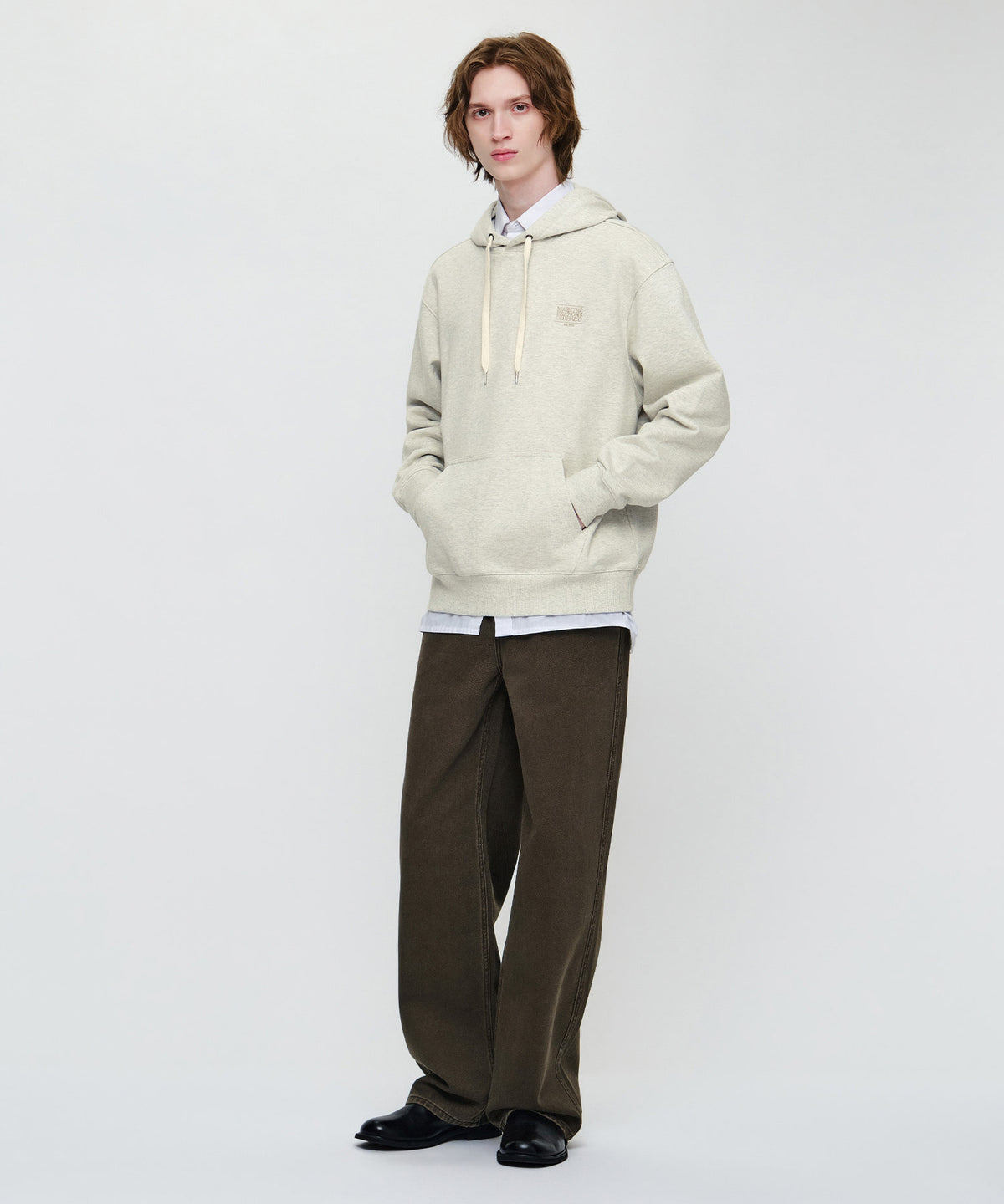 Marithe & Francois Girbaud - X-pocket Semi-wide Denim Pants (Brown) product image 5 | TRAB K-Fashion Australia