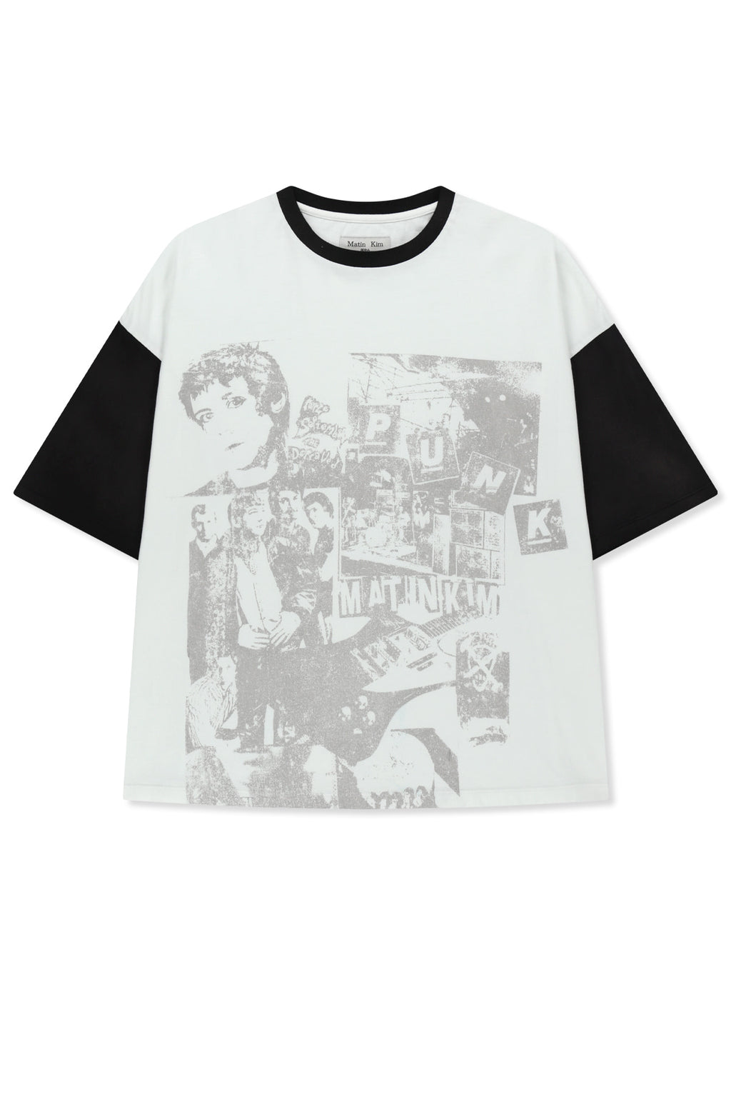Matin Kim - Matin Punk Graffiti Top (White) product image 1 | TRAB K-Fashion Australia