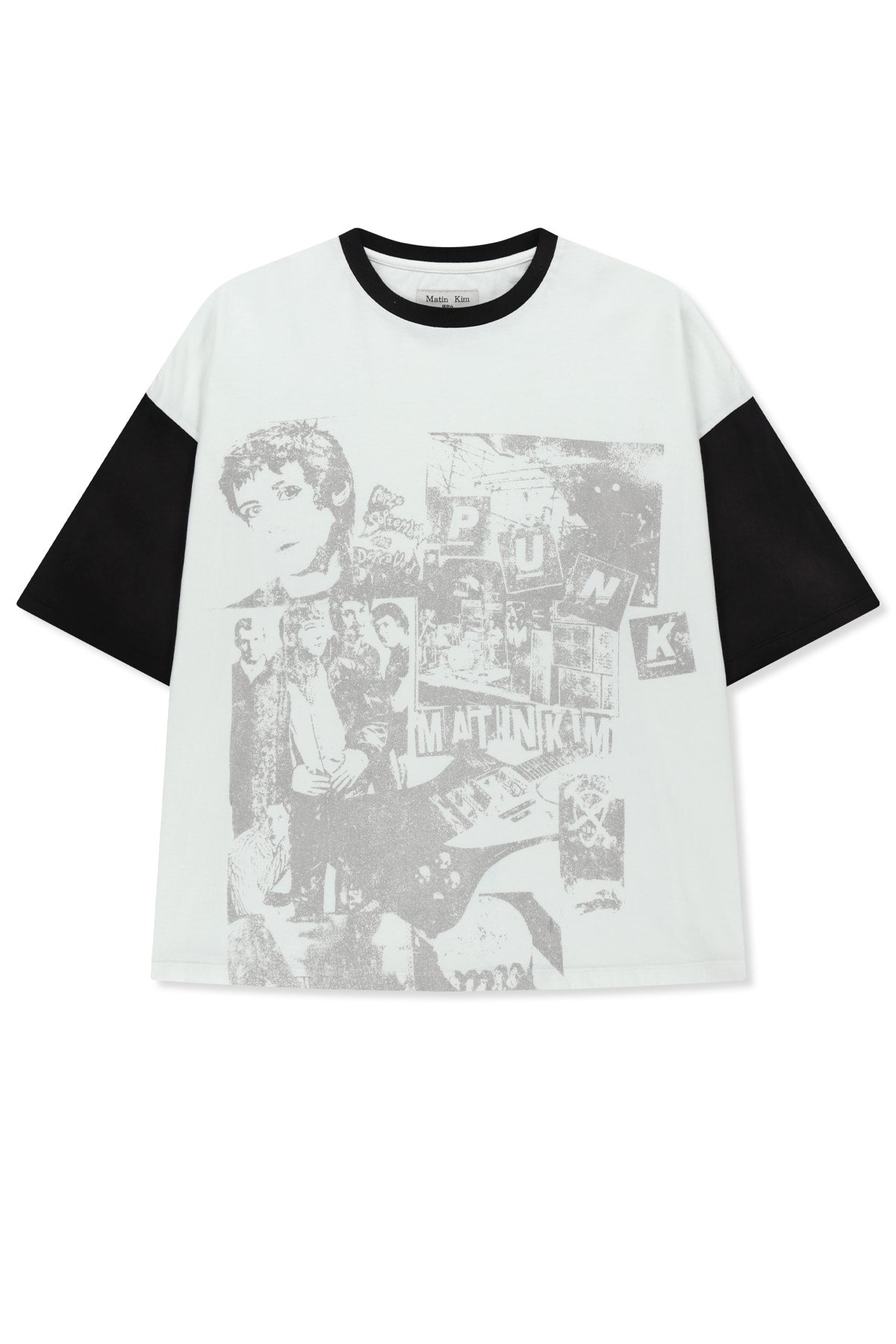 Matin Kim - Matin Punk Graffiti Top (White) product image 1 | TRAB K-Fashion Australia