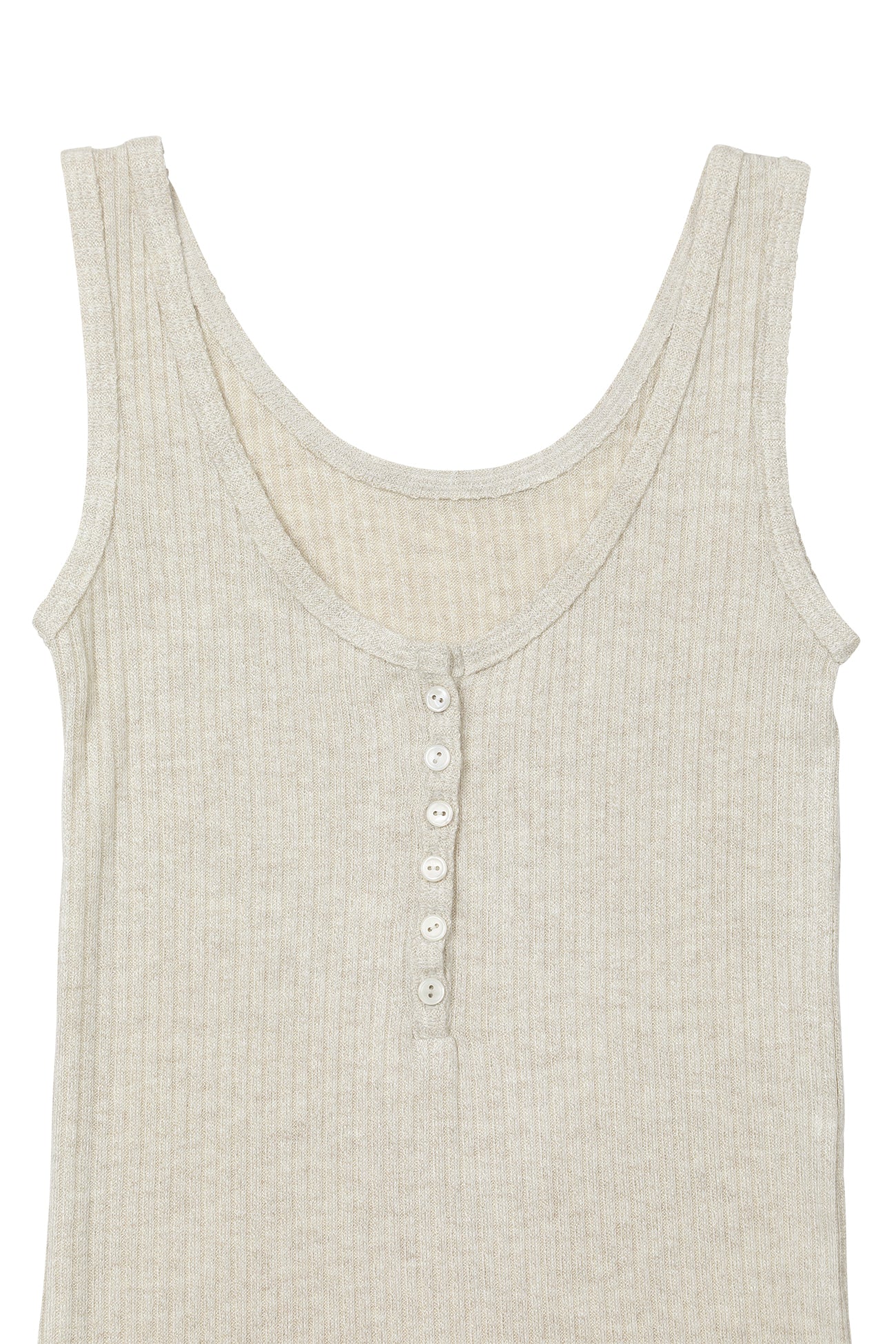 Deinet - Button Point Sleeveless (Beige) product image 3 | TRAB K-Fashion Australia