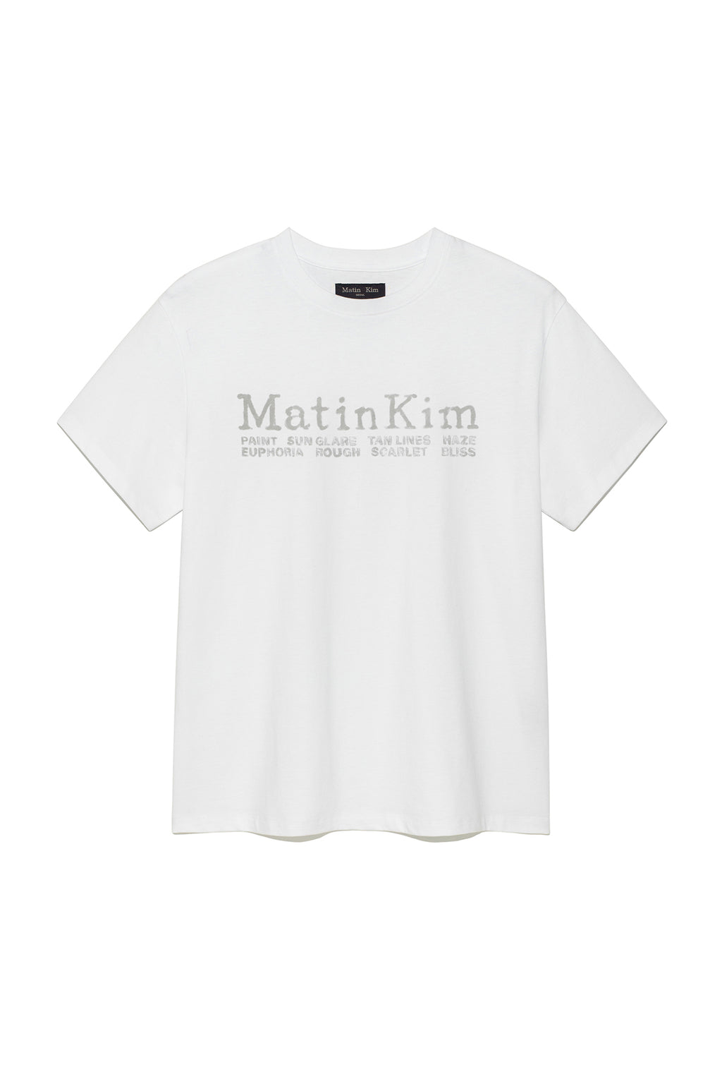 Matin Kim - Sweat Printing Logo Top (White) product image 1 | TRAB K-Fashion Australia