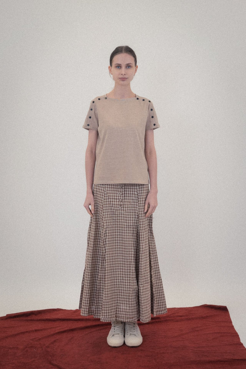 Ioedle - Fractal Waterfall Skirt (Brown) product image 7 | TRAB K-Fashion Australia