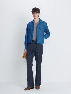 Tonywack - Wool Blend Flared Trousers (Slate Grey) product image 1 | TRAB K-Fashion Australia