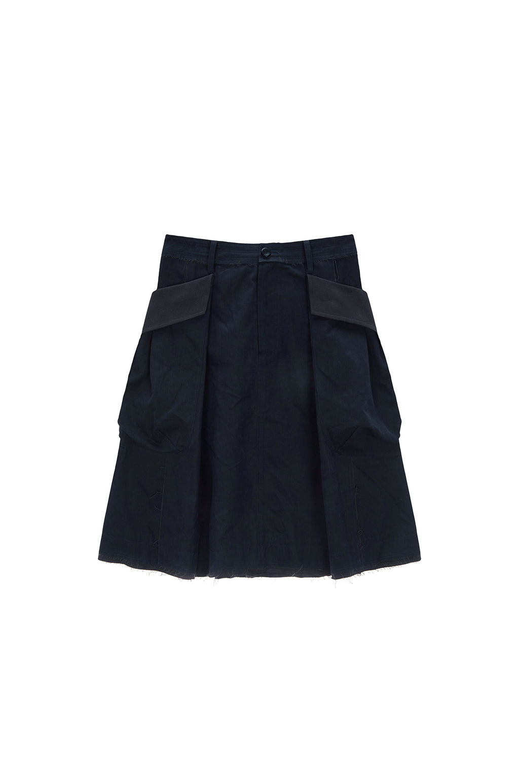 Matin Kim - Big Pocket Cargo Midi Skirt (Charcoal) product image 1 | TRAB K-Fashion Australia