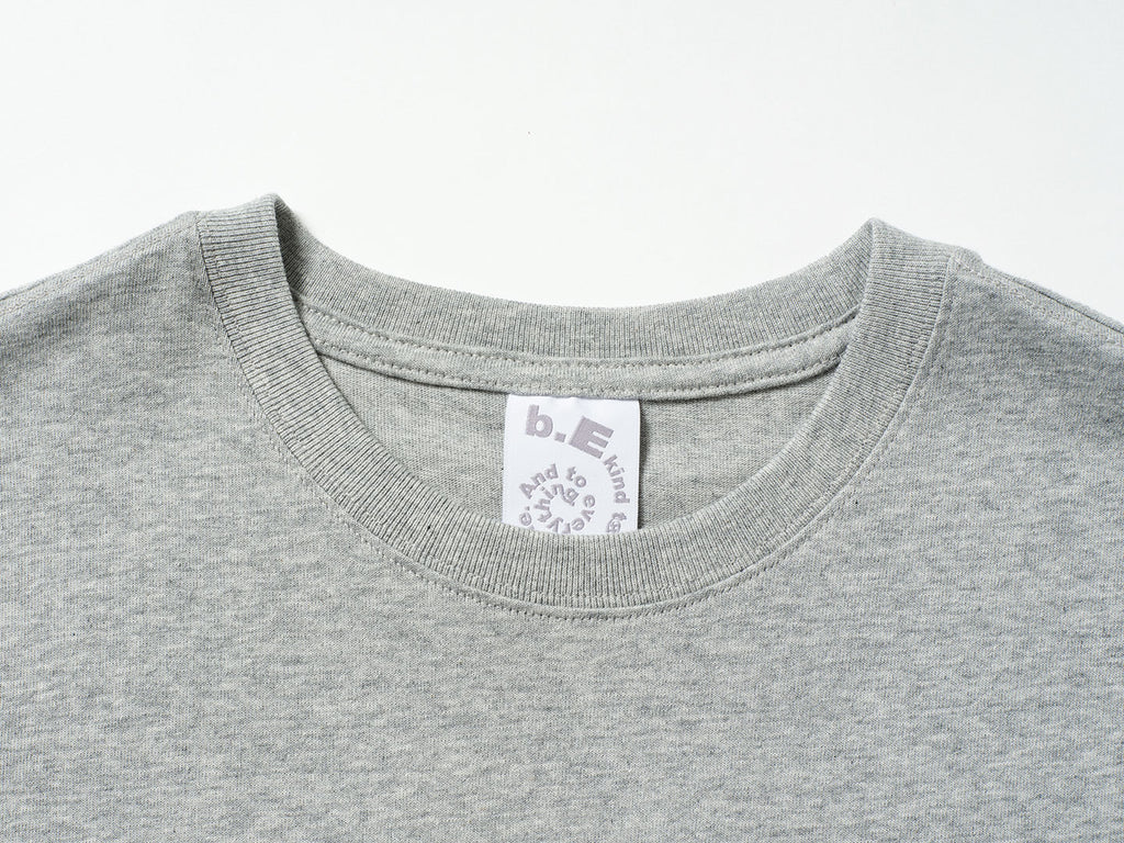 San San Gear - San San X B.E Logo T-Shirt (Melange Grey) product image 3 | TRAB K-Fashion Australia