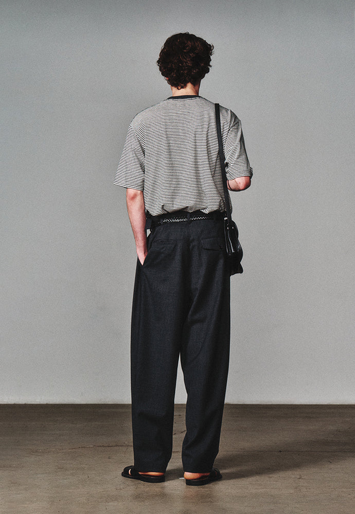 Art if acts - Washed Stripe Pocket S/S Tee (Charcoal) product image 4 | TRAB K-Fashion Australia