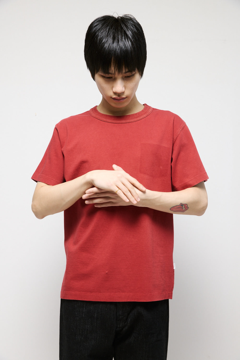 Hatchingroom - Bleached Tee (Dark Red) product image 3 | TRAB K-Fashion Australia