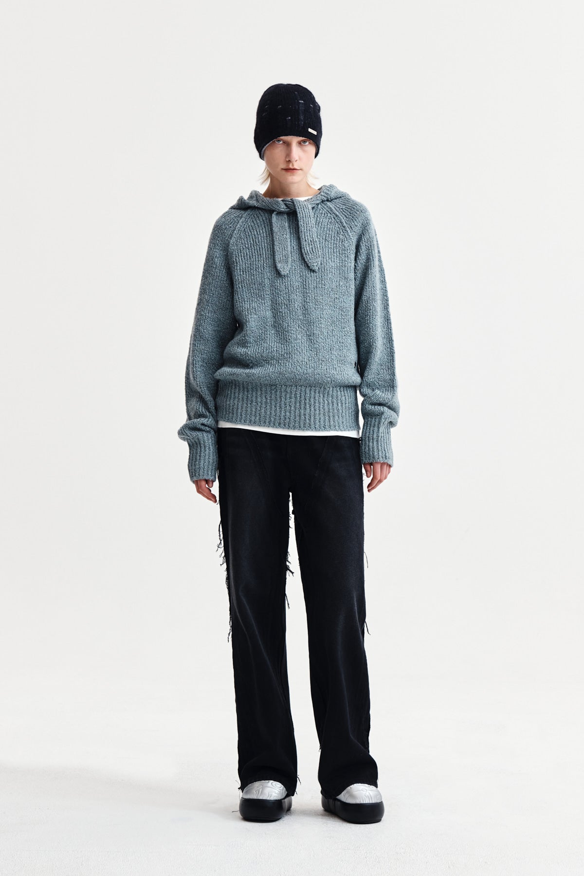 Matin Kim - Muffler Point Hoody Pullover (Blue) product image 9 | TRAB K-Fashion Australia