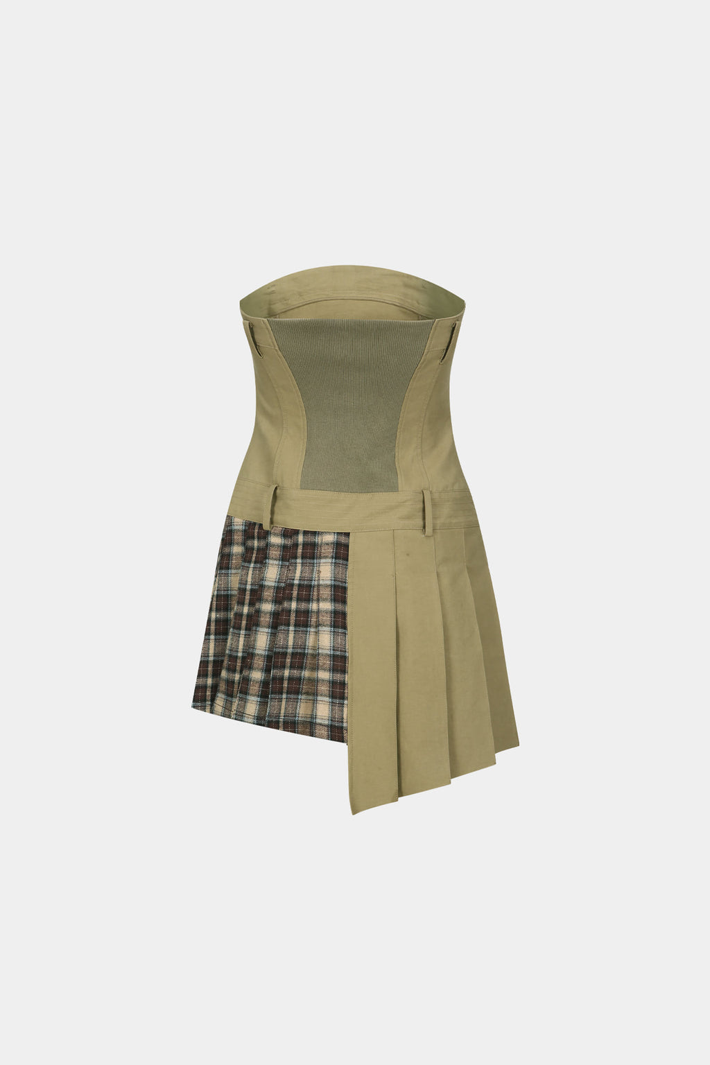 Andersson Bell - Double Pleats Trench Dress (Khaki) product image 10 | TRAB K-Fashion Australia