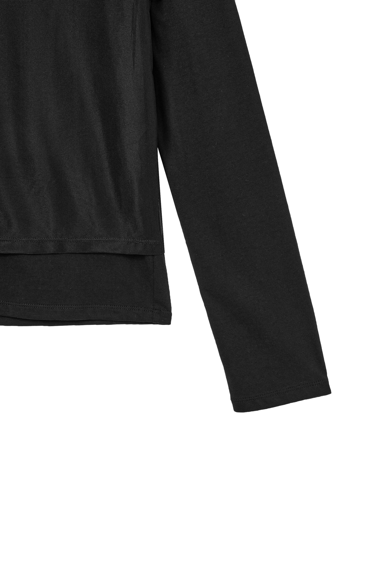 Deinet - See-Through Layered Long Sleeve (Black) product image 5 | TRAB K-Fashion Australia