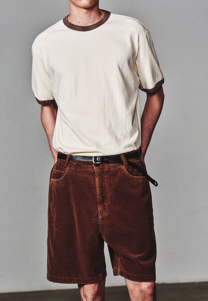 Art if acts - Ringer Tee (Cream/Mud) product image 5 | TRAB K-Fashion Australia