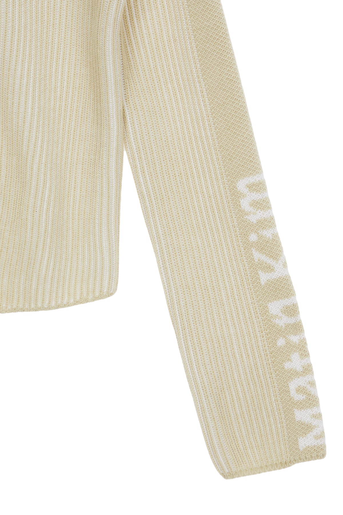Matin Kim - Sleeve Point Zip Up Cardigan (Ivory) product image 4 | TRAB K-Fashion Australia