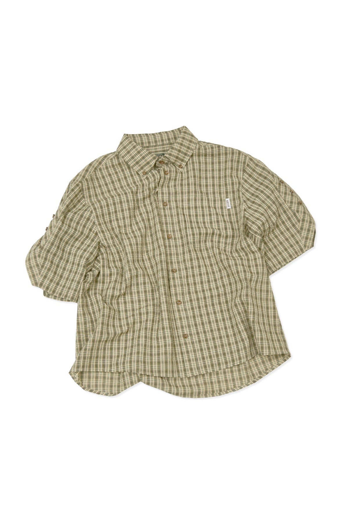 Ioedle - Rocket Slit Short Sleeve Shirt (Green) product image 2 | TRAB K-Fashion Australia