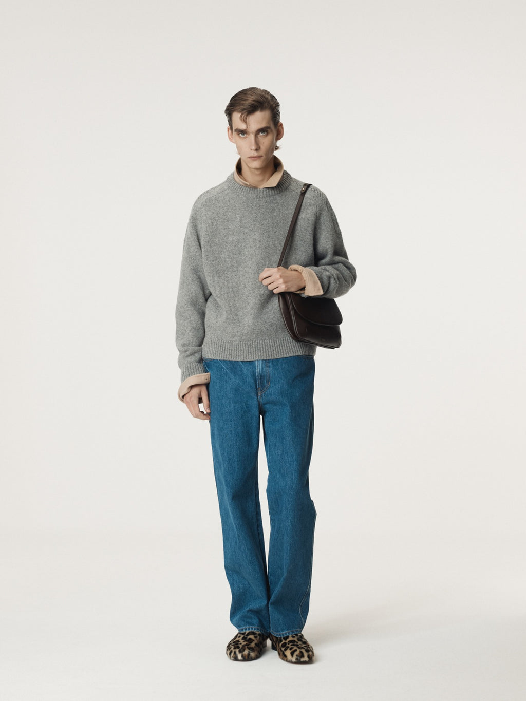 Recto - Shetland Wool Knit Top (Melange Grey) product image 1 | TRAB K-Fashion Australia