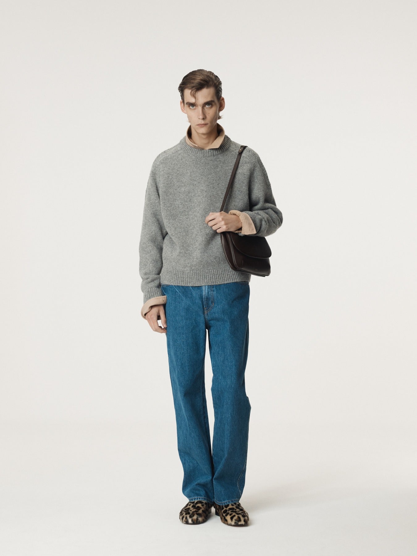Recto - Shetland Wool Knit Top (Melange Grey) product image 1 | TRAB K-Fashion Australia