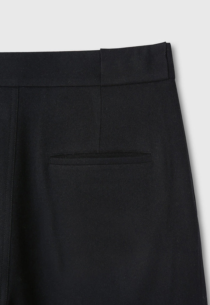 Tonywack - Virgin Wool Double-Pleats Wide Trousers (Black) product image 12 | TRAB K-Fashion Australia