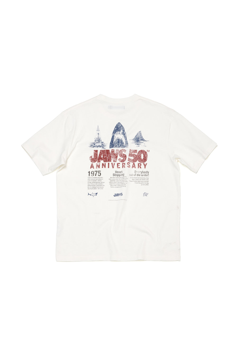 Hatchingroom - Jaws 50th Tee (White) product image 1 | TRAB K-Fashion Australia