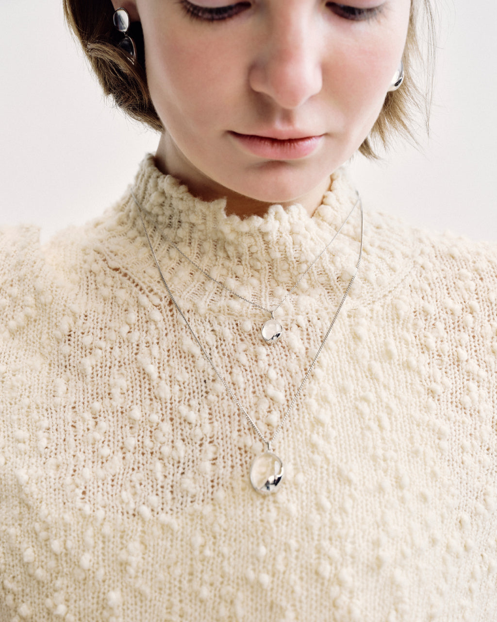 Numbering - Ellipse Glass Pendant Necklace #5755 product image 2 | TRAB K-Fashion Australia